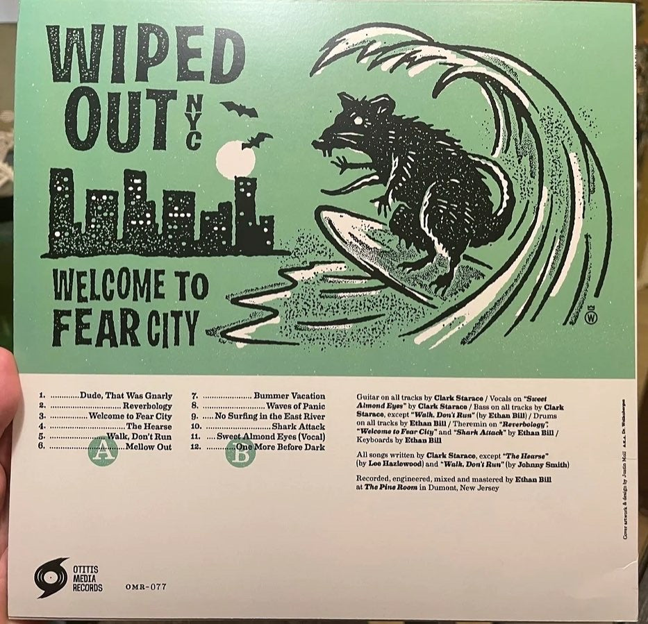 Wiped Out - Welcome To Fear City LP (Random Colored Vinyl)