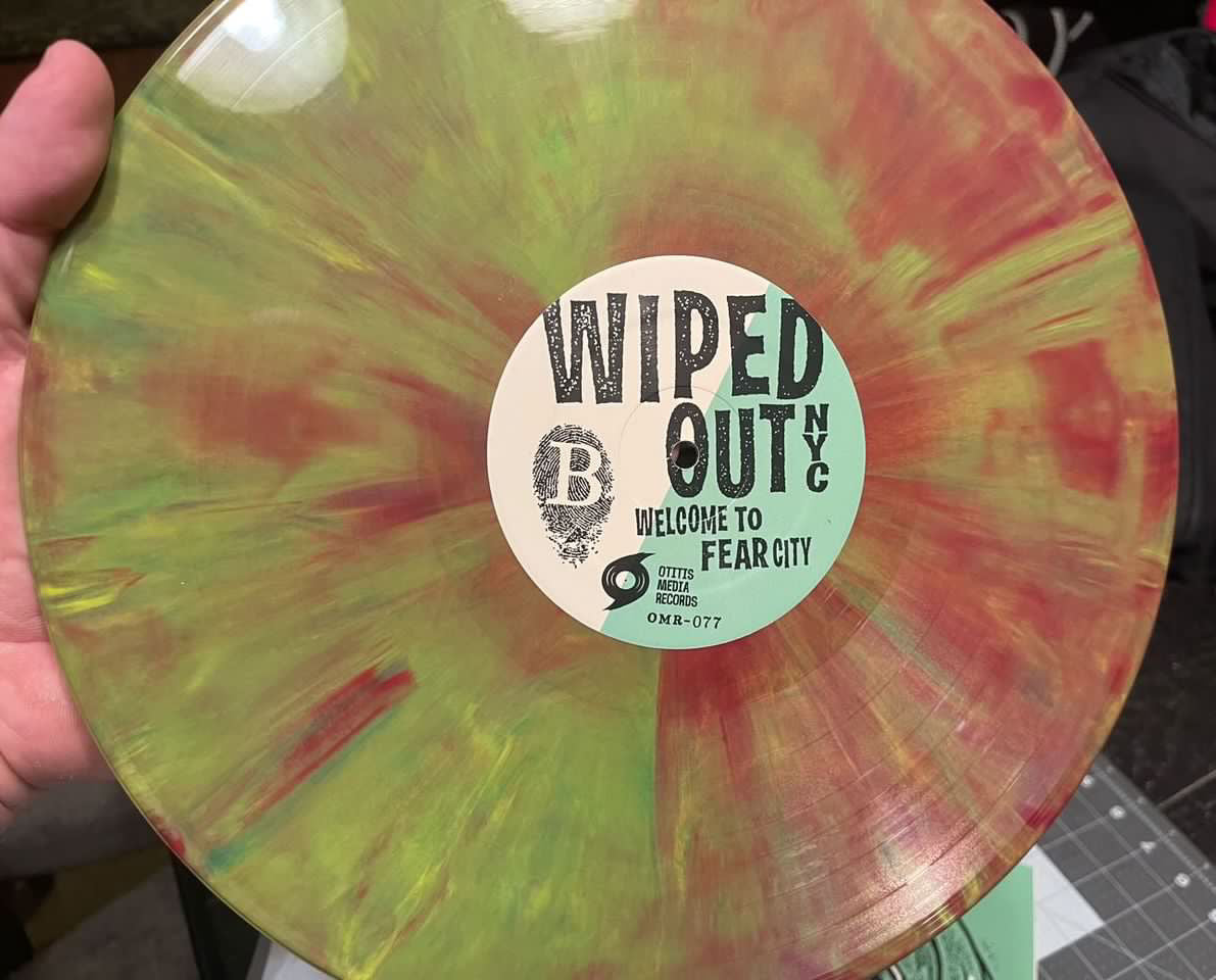 Wiped Out - Welcome To Fear City LP (Random Colored Vinyl)